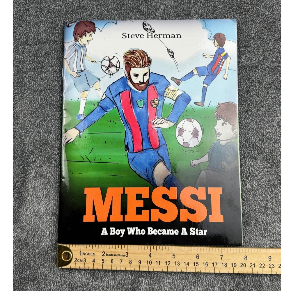 Messi A Boy Who Became A Star Steve Herman Soccer Biography Paperback 2017 - Picture 5 of 6